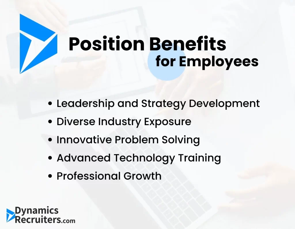 Microsoft Dynamics 365 Consulting Manager Position Benefits by DynamicsRecruiters