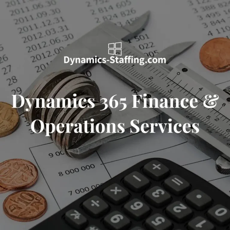 Microsoft Dynamics 365 for Financial Services - Dynamics Recruiters